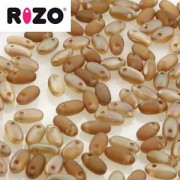 Rizo Glasperlen 2,5x6 mm matt Azuro Celsian ca 25gr