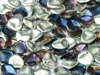Rose Petal Beads 8x7mm 00030-29636 Crystal Bermuda Blue ca 80 Stück