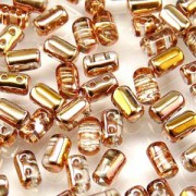 Rulla Beads 3x5mm Crystal Capri Gold ca 10gr