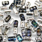 Rulla Beads 3x5mm Crystal Heliotrope ca 10gr