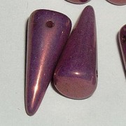 Spikes Glasperlen 17x7mm Chalk Purple Lumi 6 Stück