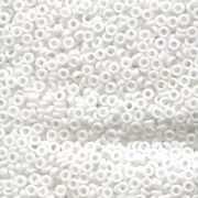 Miyuki Spacer Beads 2,2X1mm opaque White ca 10 gr