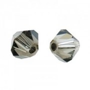 Swarovski Elements Perlen Bicones 5mm Black Diamond Satin 100 Stück