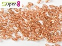 Super8®-Beads 2,2x4,7mm Crystal GT Tangerine ca 10 g