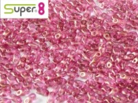 Super8®-Beads 2,2x4,7mm Crystal GT French Rose ca 10 g