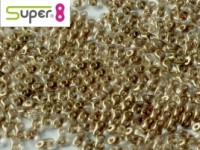 Super8®-Beads 2,2x4,7mm Crystal GT Champagne ca 10 g