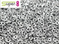 Super8®-Beads 2,2x4,7mm Aluminium Silver ca 10 g