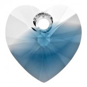 Swarovski Elements Anhänger Herzen 10mm Crystal Montana Blend 12 Stck