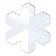 Swarovski Elements Anhänger Snowflake 20mm Crystal 