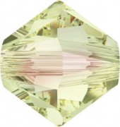 Swarovski Elements Perlen Bicones 5mm Crystal Luminous Green beschichtet 50 Stück