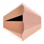 Swarovski Elements Perlen Bicones 8mm Crystal Rose Gold 2x beschichtet 25 Stück