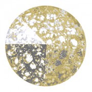 Swarovski Elements Rivolis 14mm Crystal Gold Patina F 6 Stück