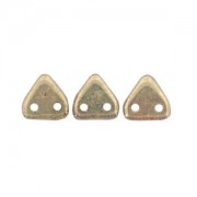 Zwei Loch Dreieckperlen 37 6mm Bronze Olivine ca 10 gr