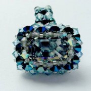 Perlenset Ring Roma Black Diamond Metallic Blue