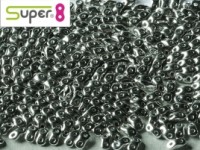 Super8®-Beads 2,2x4,7mm Crystal Full Labrador ca 10 g