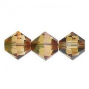 Swarovski Elements Perlen Bicones 4mm Crystal Mahagony beschichtet 50 Stück