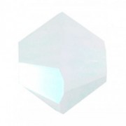 Swarovski Elements Perlen Bicones 4mm White Opal AB 2X beschichtet 100 Stück