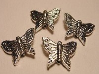 Schmetterling 12x16mm silberfarben