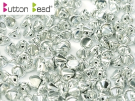 Button Beads 4mm Crystal Full Labrador ca 50 Stück