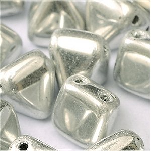 Pyramid Beads 6mm Crystal full Labrador 10 Stück