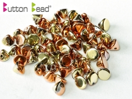 Button Beads 4mm Crystal California Gold Rush ca 50 Stück