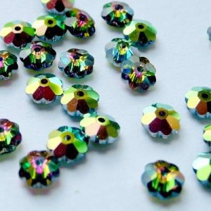 Swarovski Elements Blüten 8mm Crystal Vitrail Medium 12 Stück