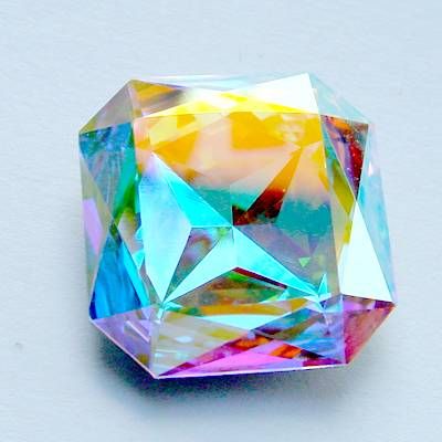 Swarovski Elements Cabochons carres 23mm Crystal ABF