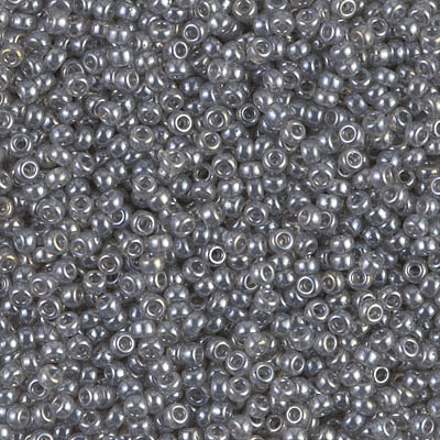 Miyuki Rocailles Beads 2mm 0368 Silver Gray Luster 12gr