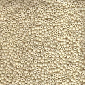 Miyuki Rocailles Beads 2mm 2021 matt opaque Cream ca 12gr