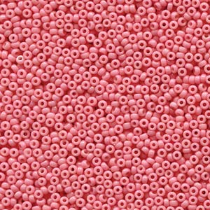 Miyuki Rocailles Beads 2mm 4463 Duracoat opaque dyed Pink ca 12gr