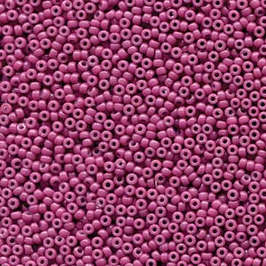 Miyuki Rocailles Beads 1,5mm 4468 Duracoat opaque dyed Violet ca 11gr
