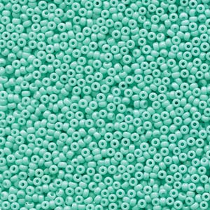 Miyuki Rocailles Beads 1,5mm 4472 Duracoat opaque dyed Seafoam ca 11gr