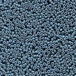 Miyuki Rocailles Beads 2mm 4479 Duracoat opaque dyed Slate ca 12gr