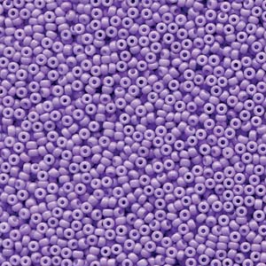 Miyuki Rocailles Beads 1,5mm 4488 Duracoat opaque dyed Pale Purple ca 11gr