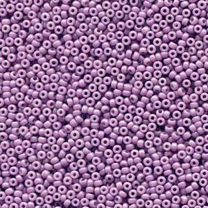 Miyuki Rocailles Beads 2mm 4489 Duracoat opaque dyed Purple ca 12gr