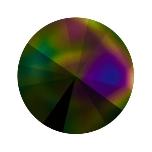 Swarovski Elements Rivolis 14mm Crystal Dark Rainbow foiled 1 Stück