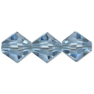Swarovski Elements Perlen Bicones 8mm Aquamarine 25 Stück