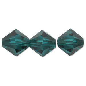 Swarovski Elements Perlen Bicones 8mm Emerald 25 Stück