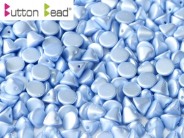 Button Beads 4mm Pastel Light Sapphire ca 50 Stück