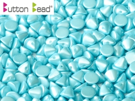 Button Beads 4mm Pastel Aqua ca 50 Stück
