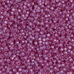 Miyuki Rocailles Beads 1,5mm 4246 Duracoat Silverlined Lilac ca 11gr