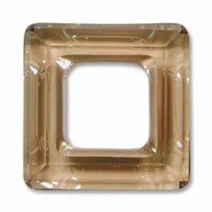 Swarovski Elements Square Ringe 20mm Crystal Golden Shadow 1 Stück