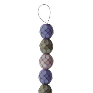 Glasschliffperlen Snake Beads 6mm Vineyard Mix 1Strang ca 25 Stück
