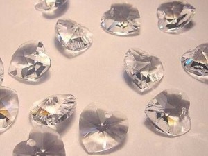 Swarovski Elements Anhänger Herzen 10mm Crystal 12 Stck