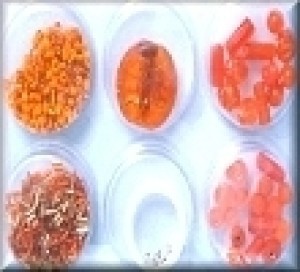 Perlen Mix inclusive Zubehör orange