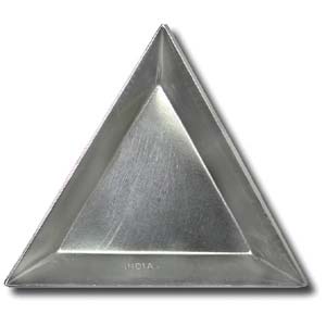 Aluminium Dreieck zum Perlen sortieren 12Stück