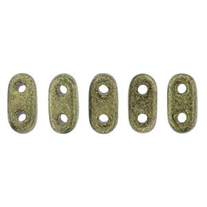 Bar-Beads 2x6mm Metallic Suede Gold ca 10 g