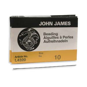 John James Beading Needles 25 Stück Größe 10