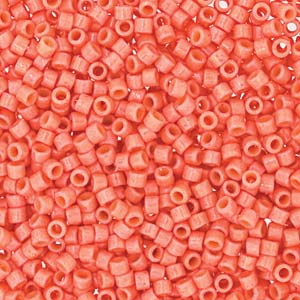 Miyuki Delica Beads 1,6mm Duracoat dyed Opaque Light Watermelon DB2114 ca 7,2 gr