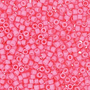 Miyuki Delica Beads 1,6mm Duracoat dyed Opaque Carnation DB2117 ca 7,2 gr